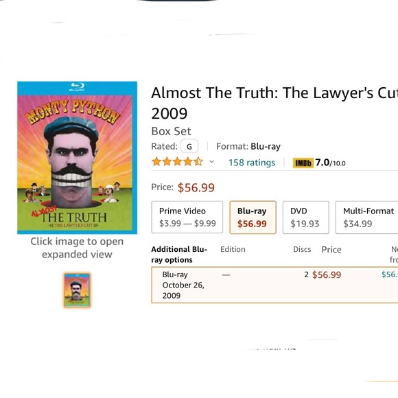 Blu-Ray Monty Python Almost THE TRUTH - The Lawyer’s Cut 2 Disc Set EUC - Picture 7 of 7